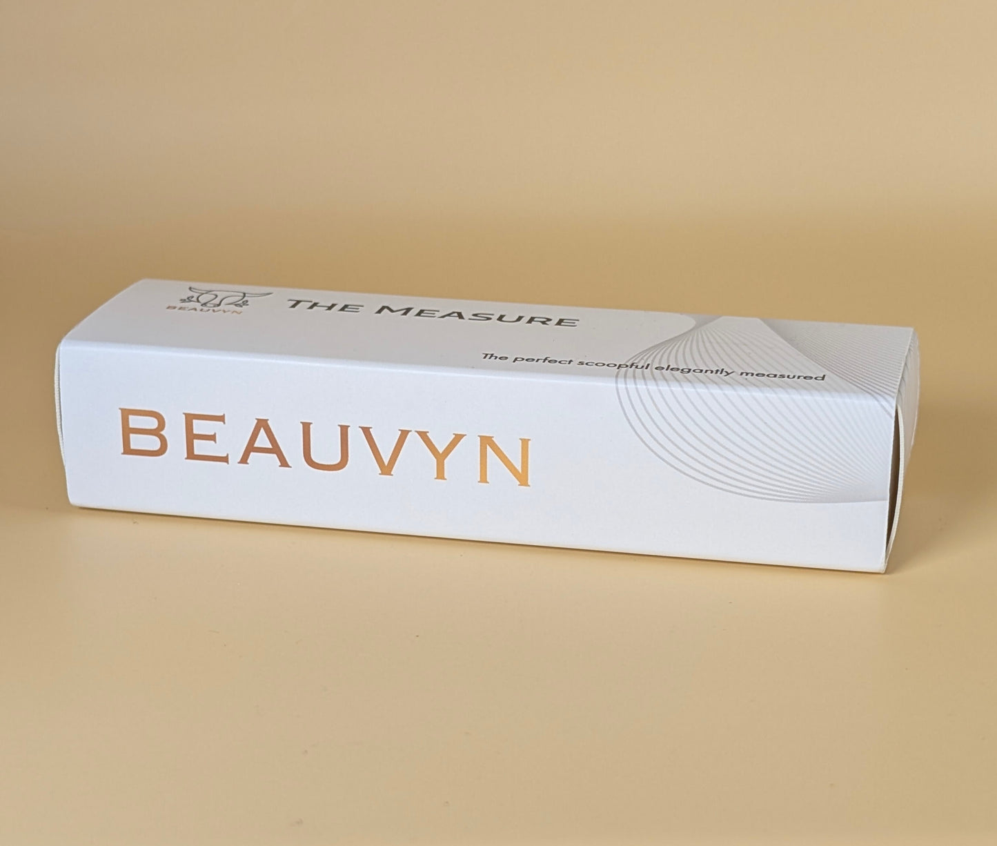 White box with 'BEAUVYN' branding on a beige background