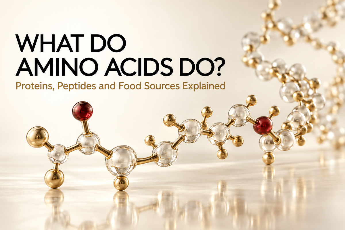 What Do Amino Acids Do? Proteins, Peptides and Food Sources Explained