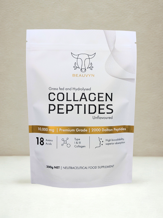 Beauvyn Collagen Peptides on a neutral background